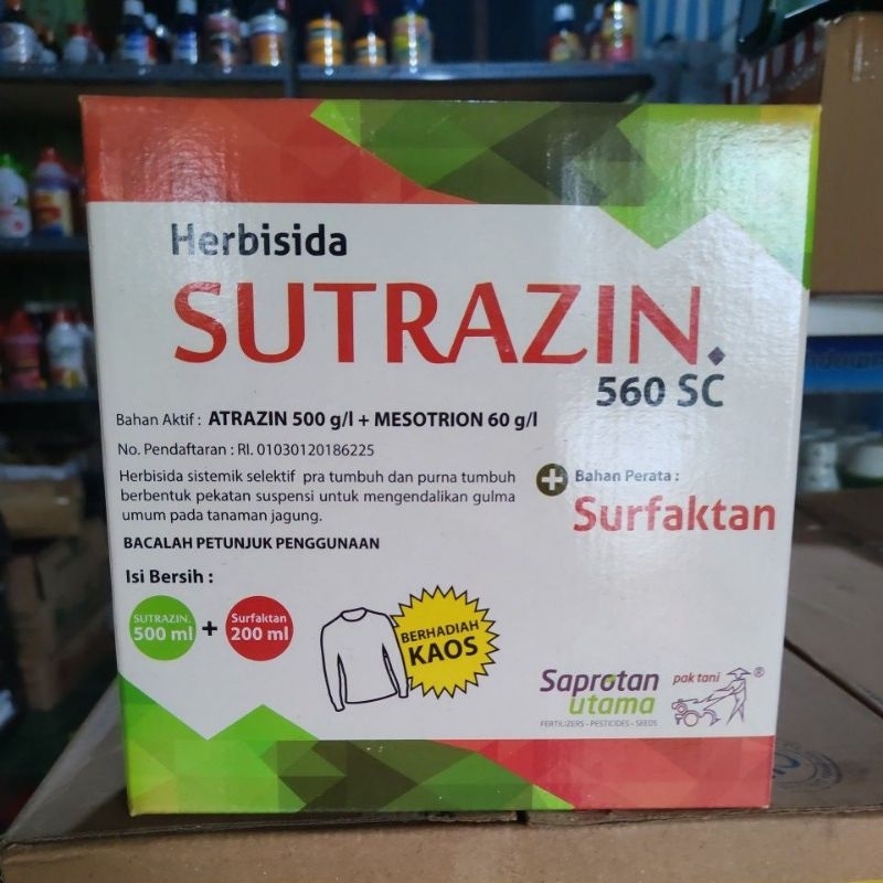 herbisida selektif jagung SUTRAZIN 560SC kemasan 500ml