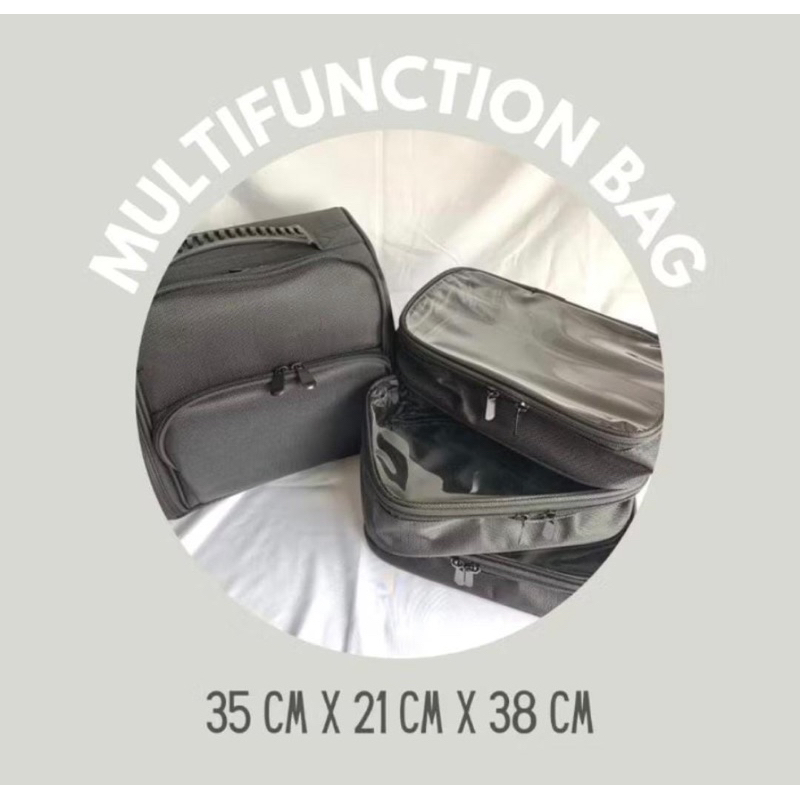 MULTIFUNGSI SLING BAG WITH 3 POUCH, TAS HOME SERVICE NAIL ART, TAS MAKEUP MULTIFUNGSI