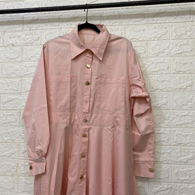 GAMIS // LONG DRESS // LONG SLEEVE DRESS POLOS WANITA KEKINIAN