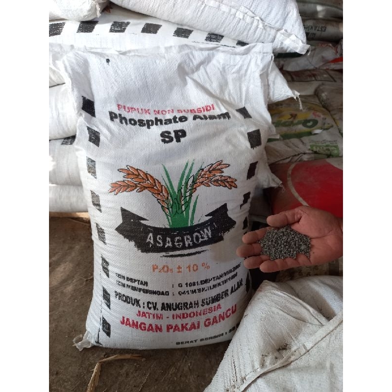 PUPUK - TSP Phospat Alam atau Rock Phospat Asagrow