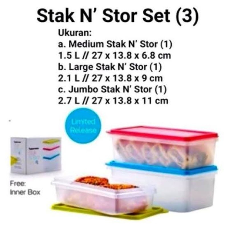 Tupperware Stak N Stor set