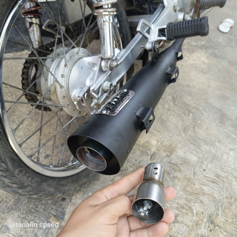 knalpot standar racing karisma supra x 125