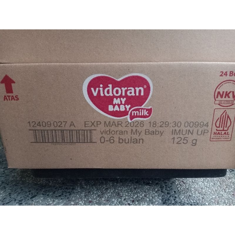 Vidoran 0-6 Bulan 125gram 1 karton (24dus)