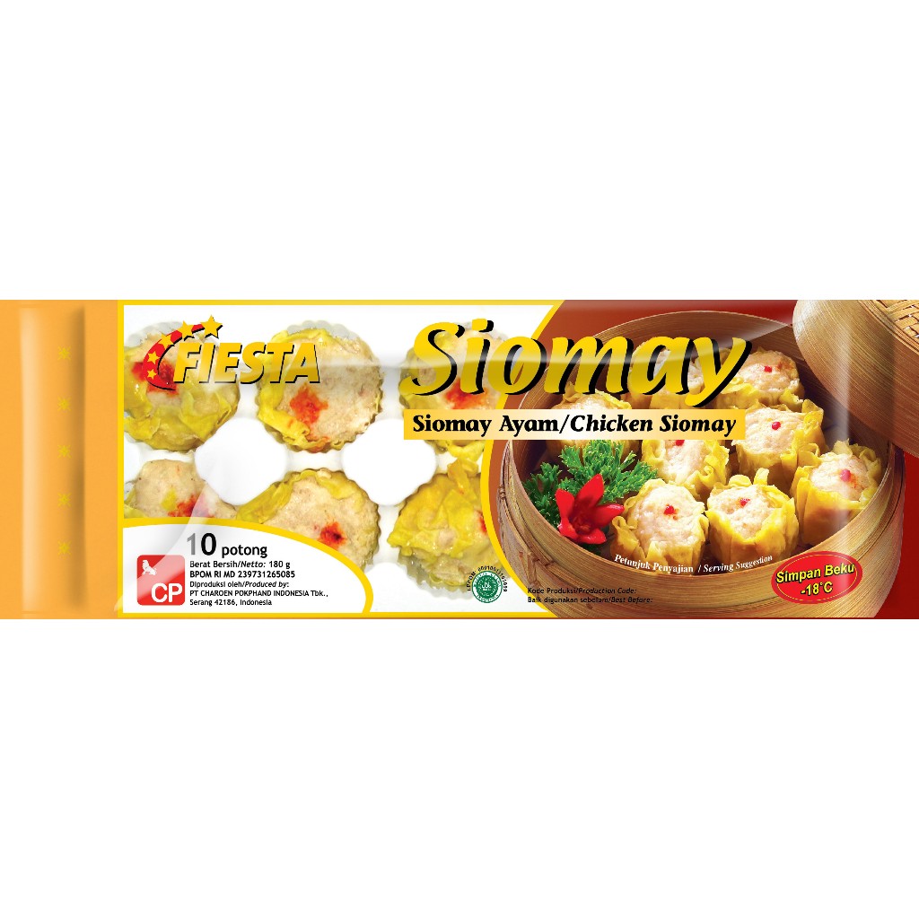 

Fiesta Siomay Ayam / Chicken Siomay 180g isi 10pcs