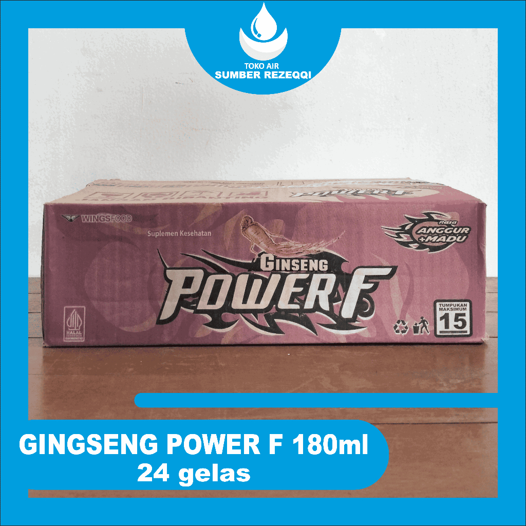 

GINGSENG POWER F 180 ml (24 GELAS) MINUMAN