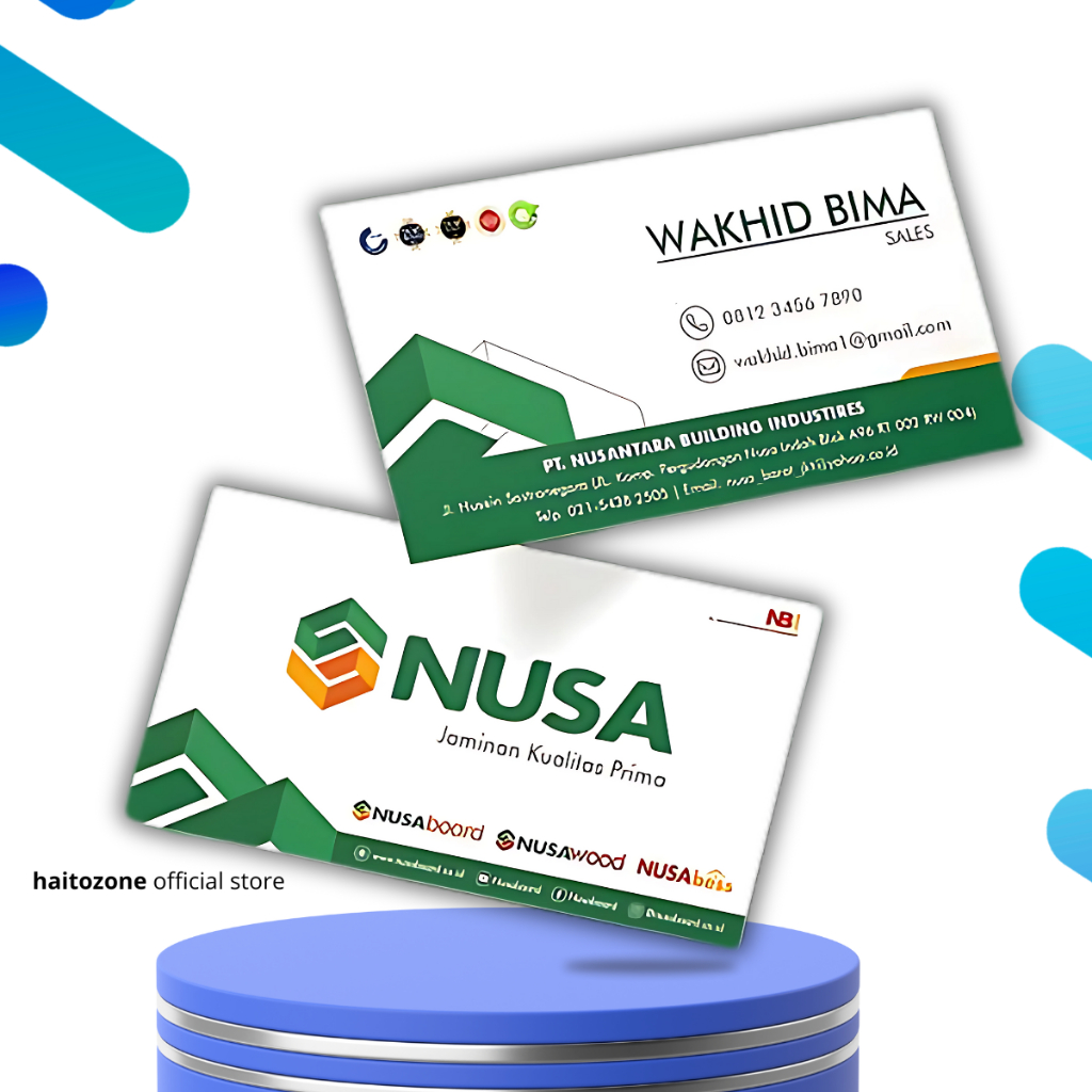 

Cetak Kartu Nama Custom 1/Dua Sisi dengan Desain Bebas dan Bonus Box Praktis