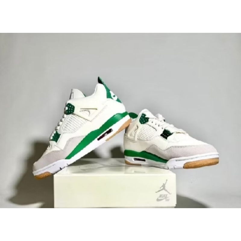Nike Air Jordan 4 SB Pine Green White Gum Authentic