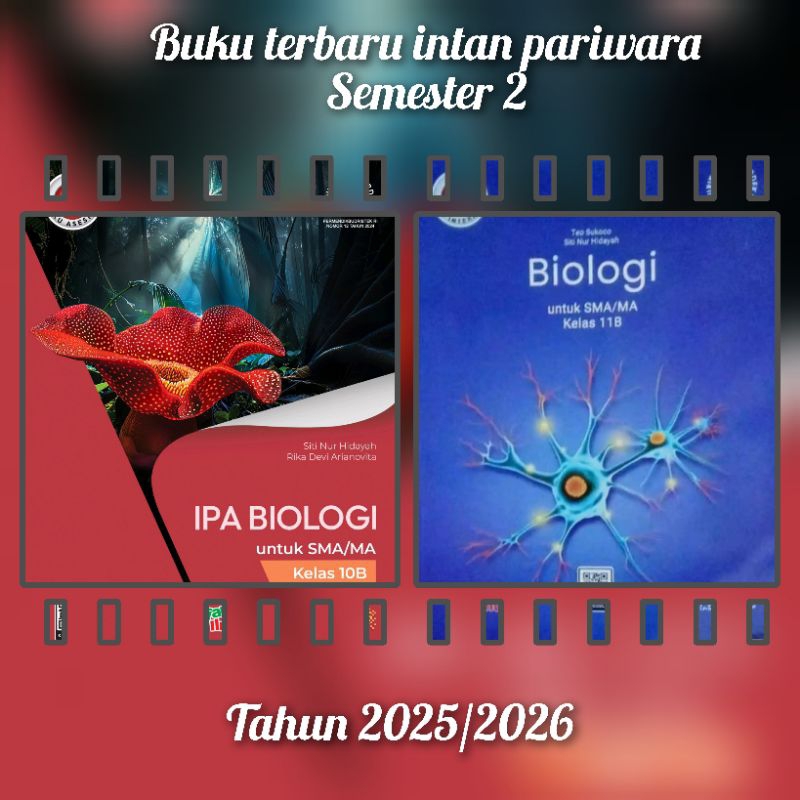 Buku lks/Pr kurmer Biologi kelas 10 & 11 semester 2 tahun 2024/2025 intan pariwara