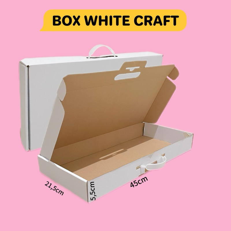 

Box White Craft polos putih