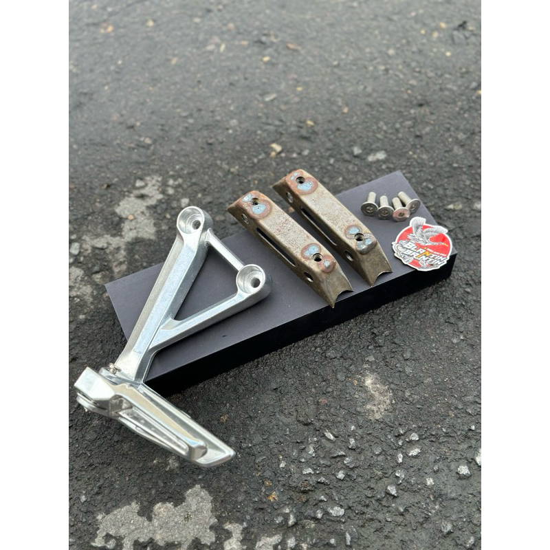 Dudukan postep cbr k15 set baut stenlis breket postep cbr k45 pangkon postep cbr 650f cbr k15 k45