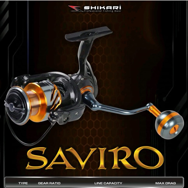 REEL POWER HANDLE  SHIKARI SAVIRO SW, CARBON BODY & ROTOR,  6+1 BALL BEARING SS