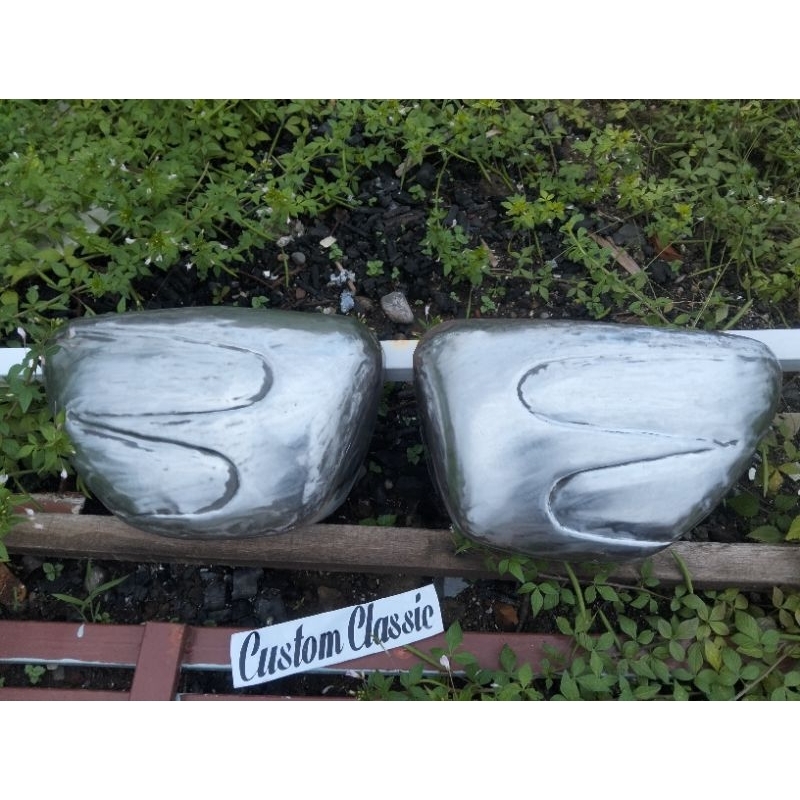 Cover aki dop aki tutup box aki motor custom japstyle Tiger Scorpio Byson Thunder Megapro Cb Gl