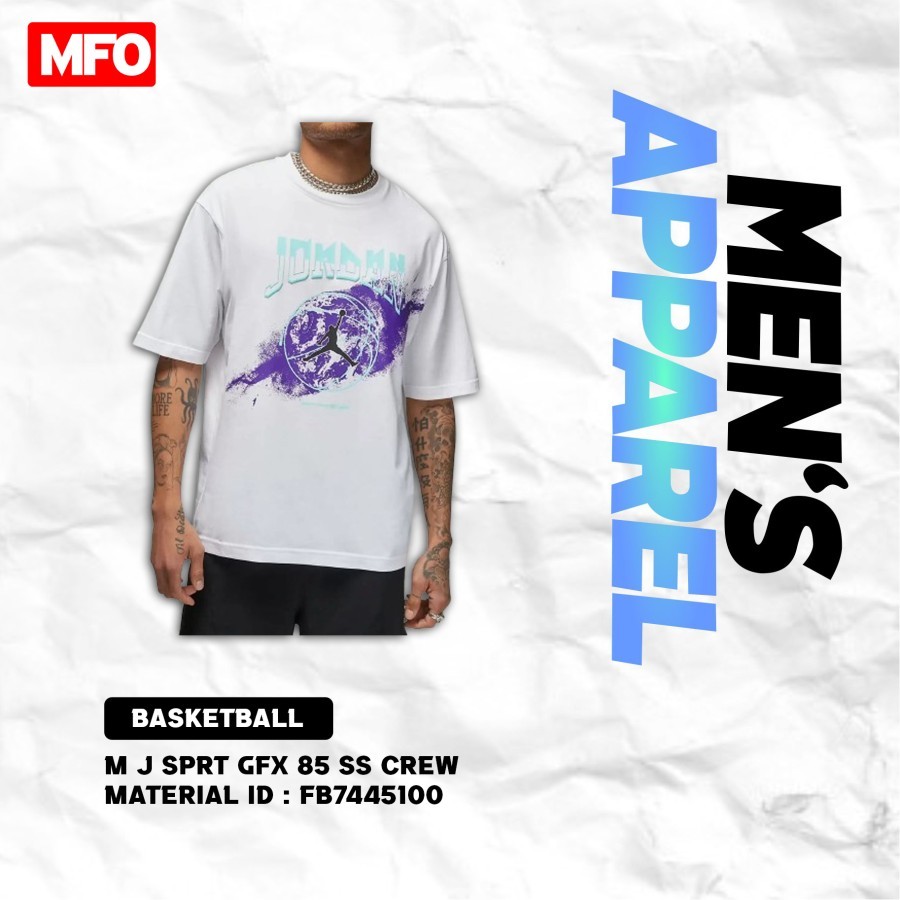 M J SPRT GFX 85 SS CREW     KAOS PRIA   FB7445100