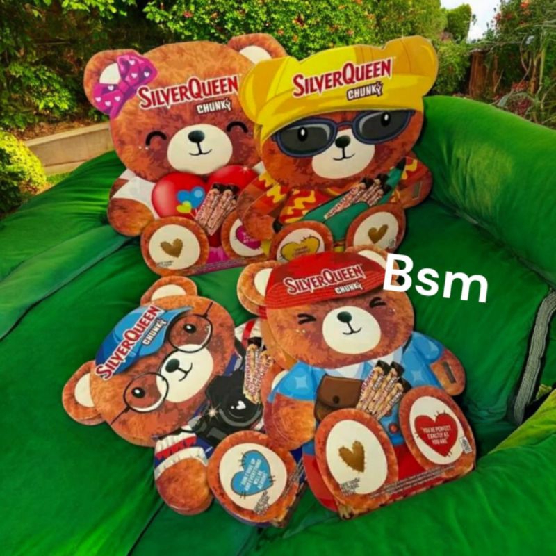 

Silverqueen Valentine Chunky Bear Cashew isi 3x26gr