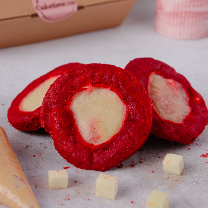 

Redvelvet Cheese Cookies - Premium Soft Cookies - Caketime.co