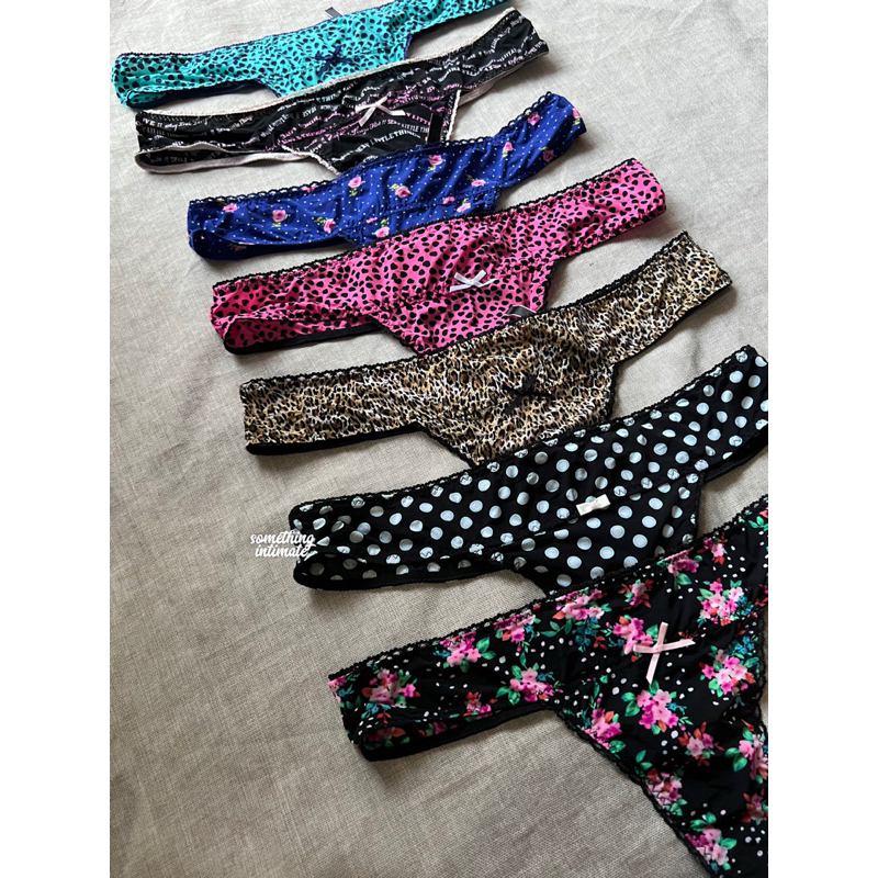 Victoria Secret's Sexy Little Thing Icon Lace Cheekies / Thong Panty Gstring Vs Seamless Cheeky Gstr