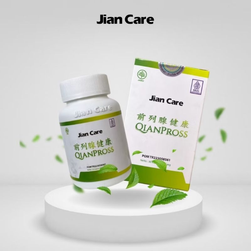 

Qianpross JIANCARE Ampuh Atasi Masalah Buang Air Kecil, Prostat, Infeksi Saluran Kemih BPOM