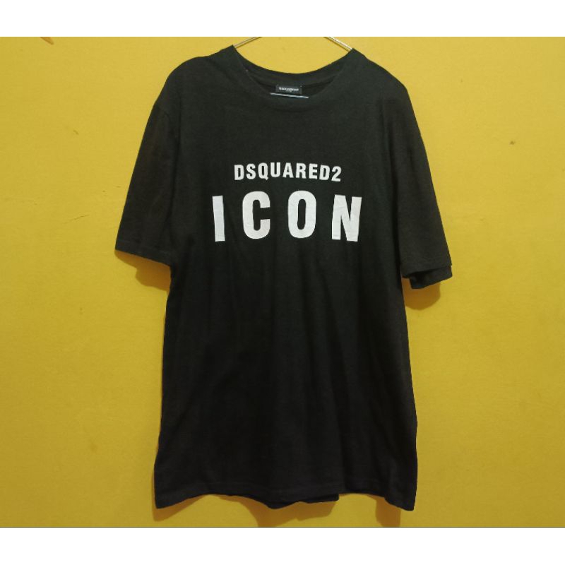 Baju ( T-shirt ) Dsquared2 Icon Black