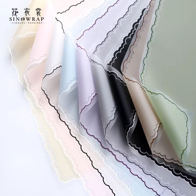 

[ 20 Lembar ] Cellophane AWAN Flower Wrapping List Cloud Premium Paper Florist Buket Bunga Premium