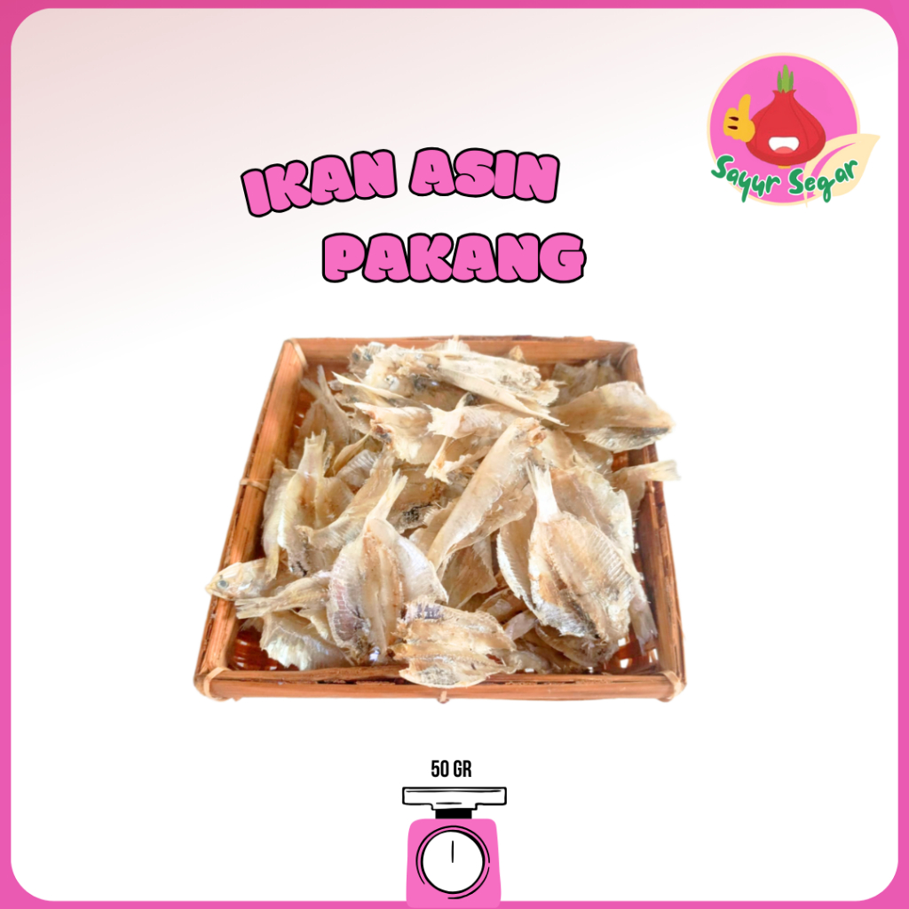 

Sayur Segar - Ikan Asin Pakang 50 gr / Pakang Salted Fish