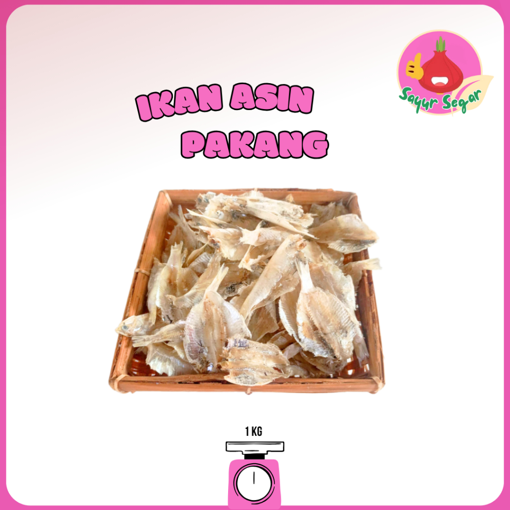 

Sayur Segar - Ikan Asin Pakang 1 kg / Pakang Salted Fish