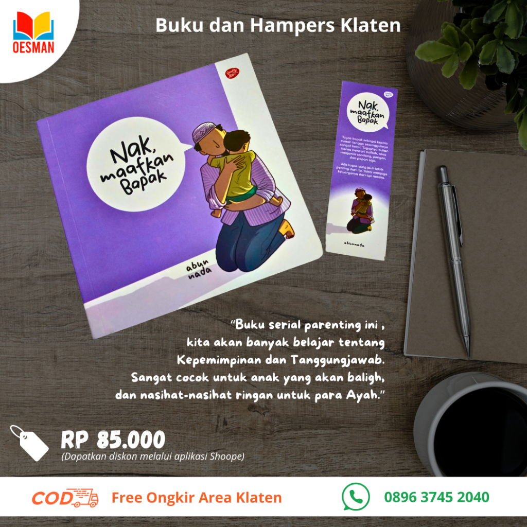 Hampers Buku Abunnada "Nak, Maafkan Bapak", serial parenting Anak dan Ayah