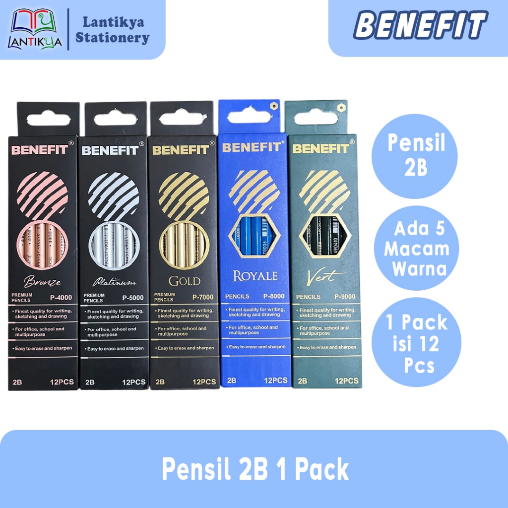 

Pensil 2B BENEFIT P-4000/P-9000 1 pak