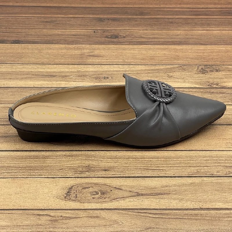 READY SIAP KIRIM | HB - SANDAL MULES CLARENZO ABU | CLARENZO ORIGINAL | SANDAL CLARENZO | CLARENZO T