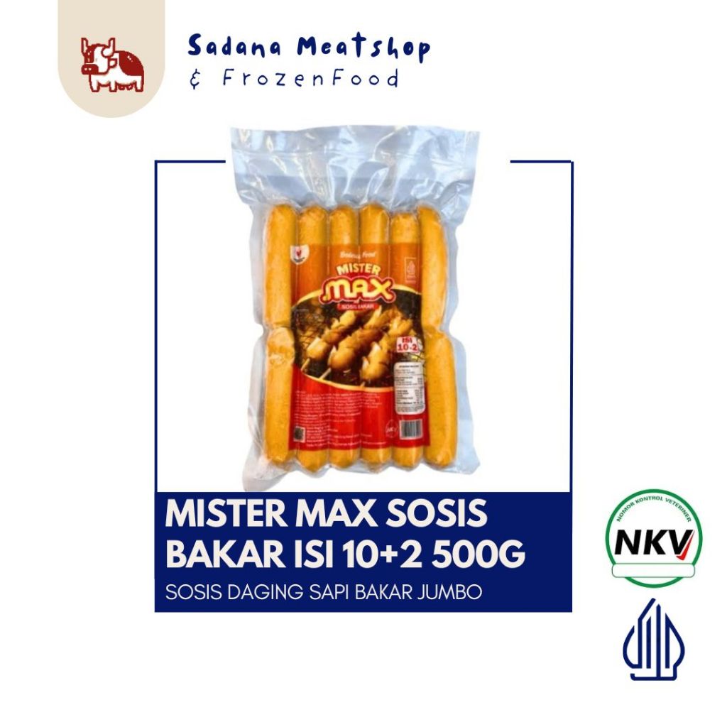 

Mister Max Sosis Bakar isi 10+2 500g