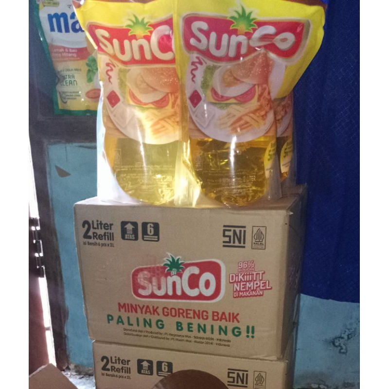 

Refill Sunco 2 liter Minyak goreng bundling