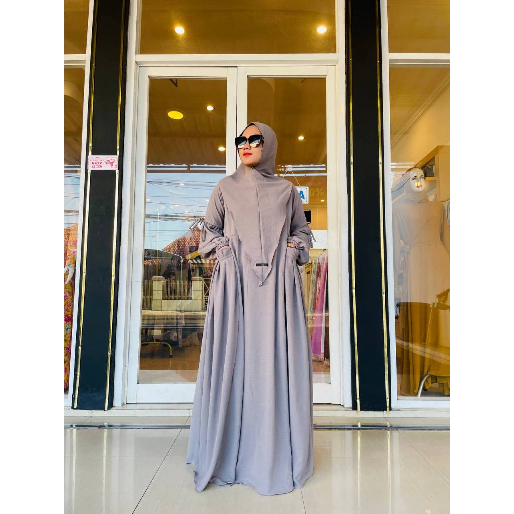 GAMIS BEAUTY SET SYARI CRINKLE PREMIUM