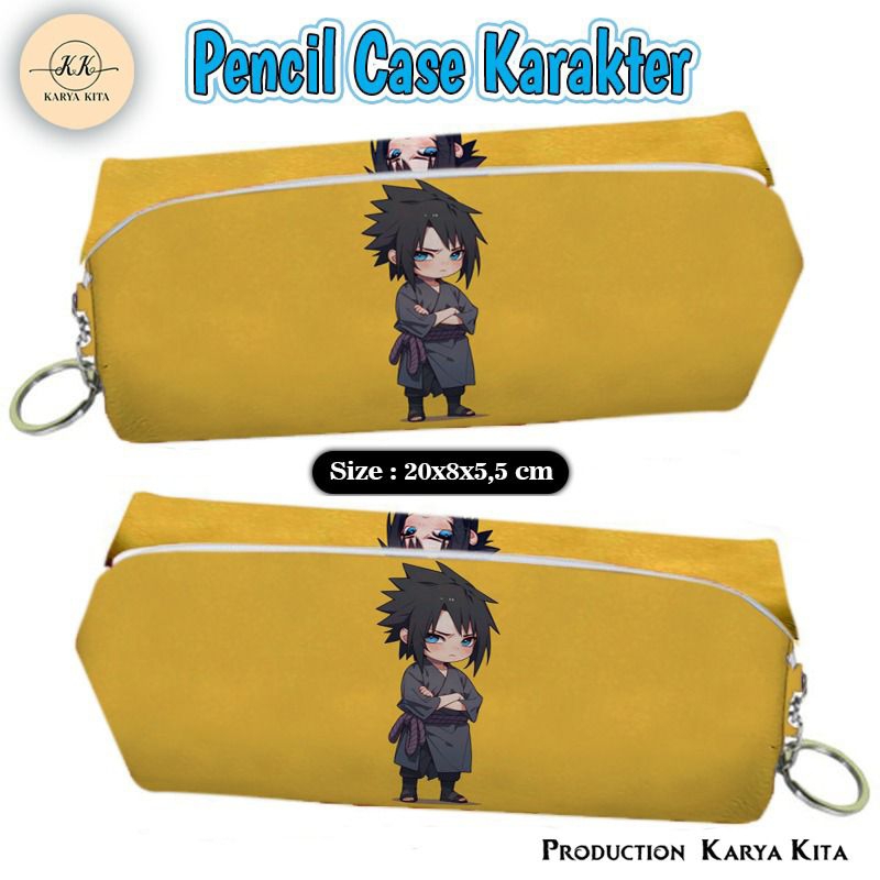 {TERLARIS TEMPAT PENSIL} KOTAK PENSIL GAMBAR ANIME SASUKE TAK02