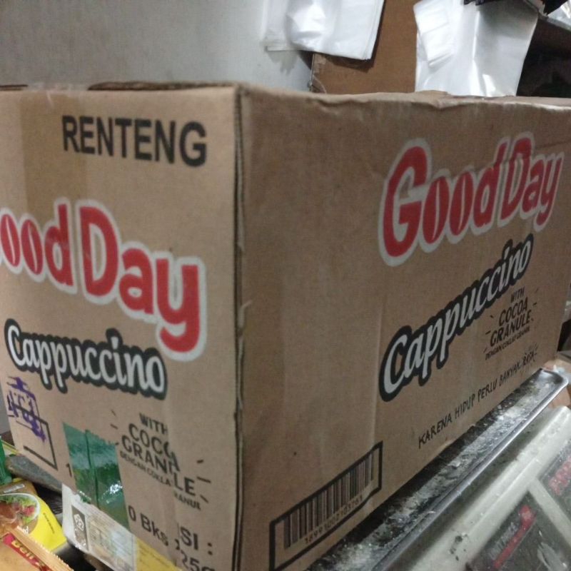 

Kopi Good Day Cappuccino 25gr Karton Dus