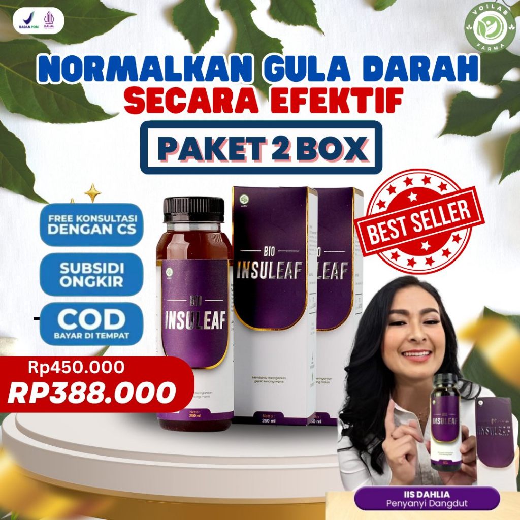 

Bio Insuleaf Original Paket 2 Box - Obat Herbal Solusi Tepat Atasi Diabetes dan Kolesterol