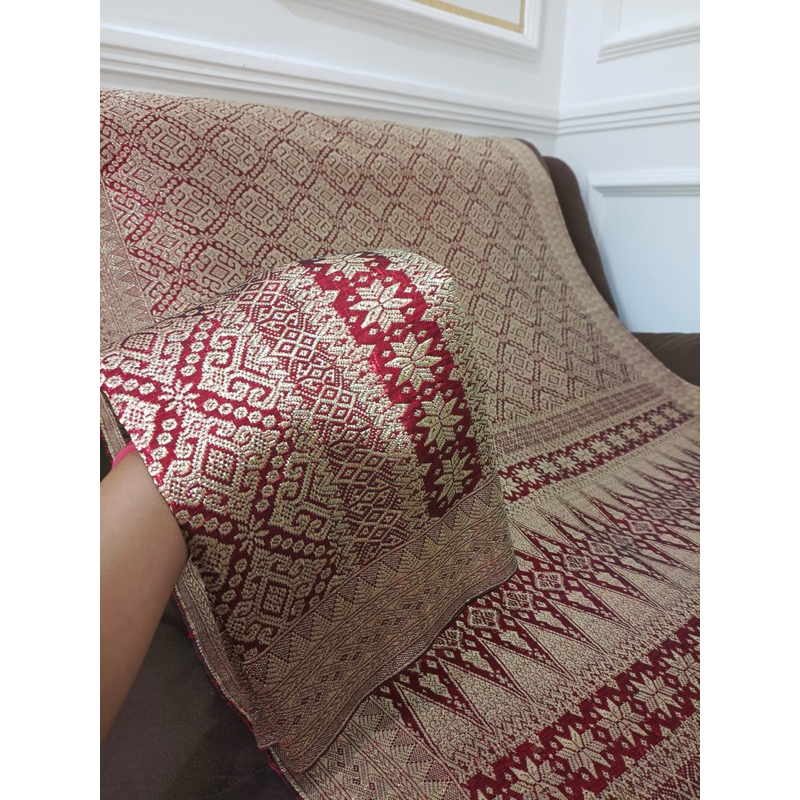 Songket pandai sikek asli/songket padang/minang/songket pengantin minang