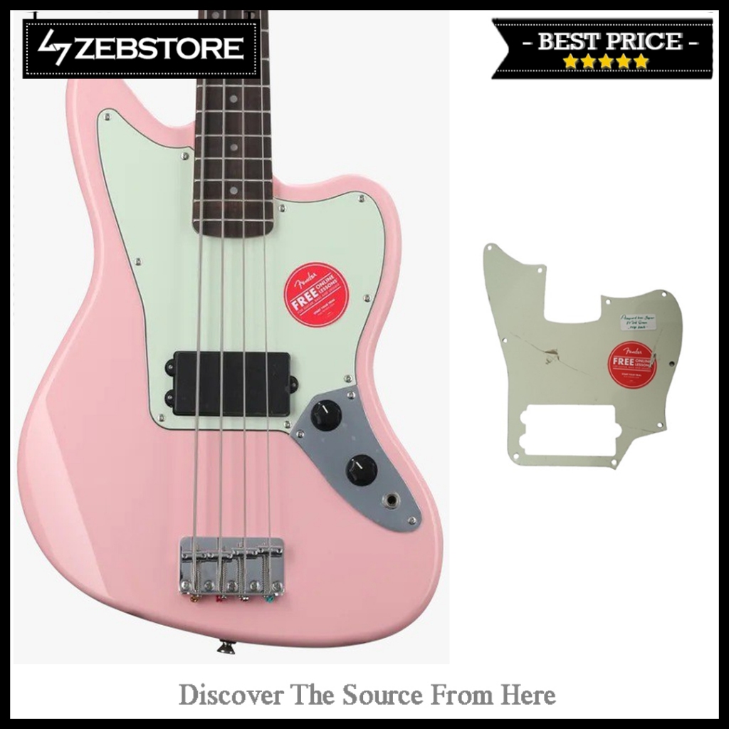 Pickguard Gitar Guitar Fender Squier Affinity Bass Jaguar H Mint Green 3 Ply