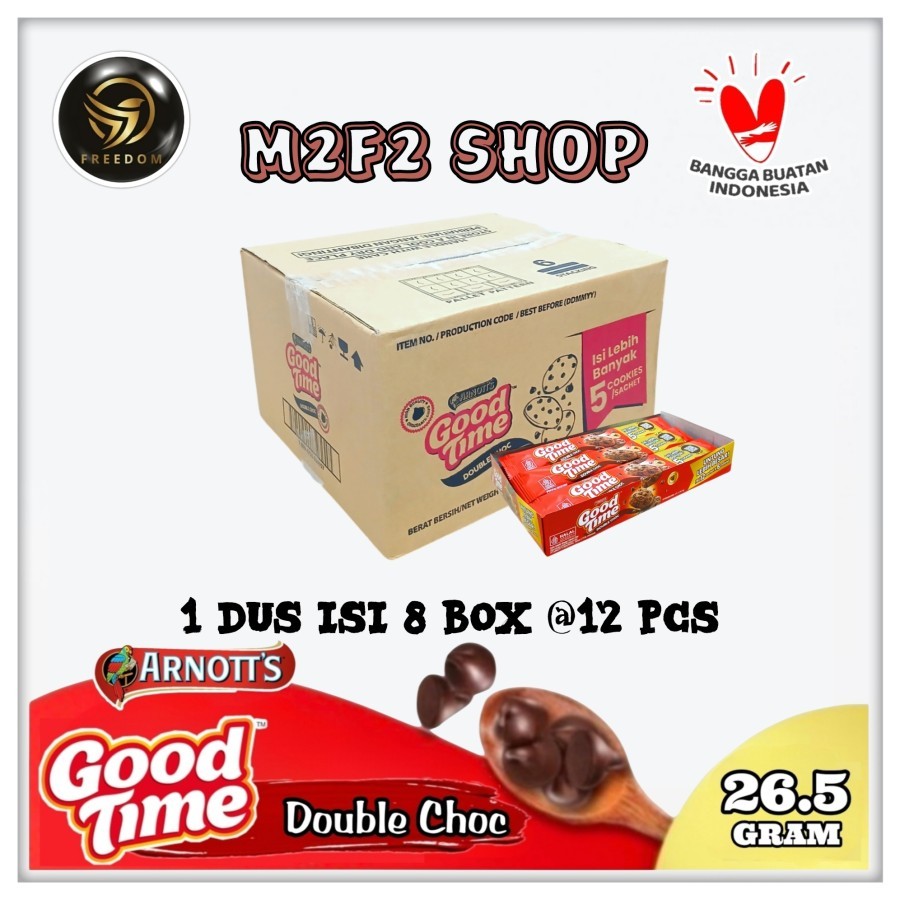 

Good Time Double Choco Cips Cookies Kukis Cokelat - 26,5 gr (Kemasan Karton)