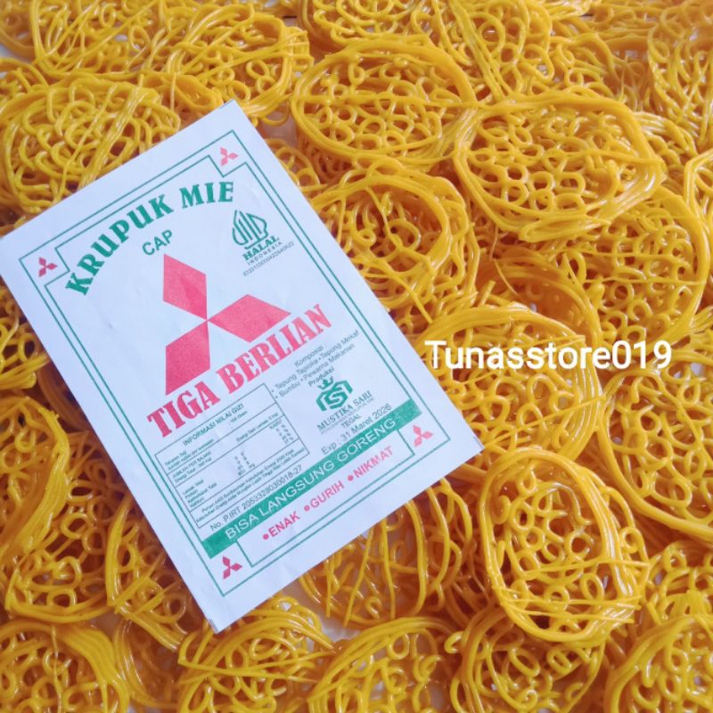 

kerupuk mie premium 250 gram cap tiga berlian