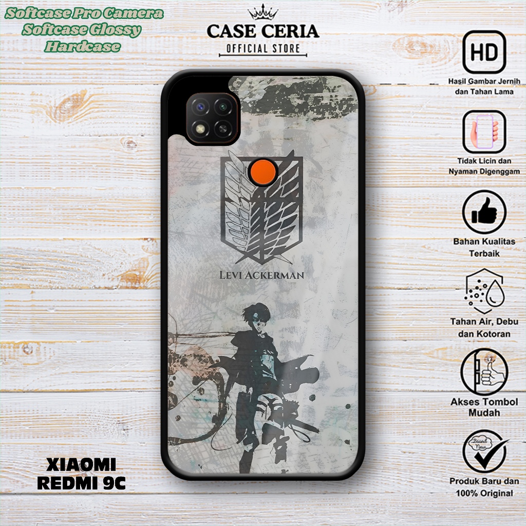 Case Xiaomi Redmi 9C - Casing Redmi 9C Anime AOT – Softcase Pro Camera Redmi 9C – Silikon Case 9C