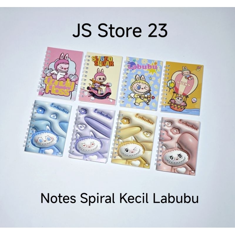 

Notes Spiral Kecil Labubu Per Set isi 4 Biji