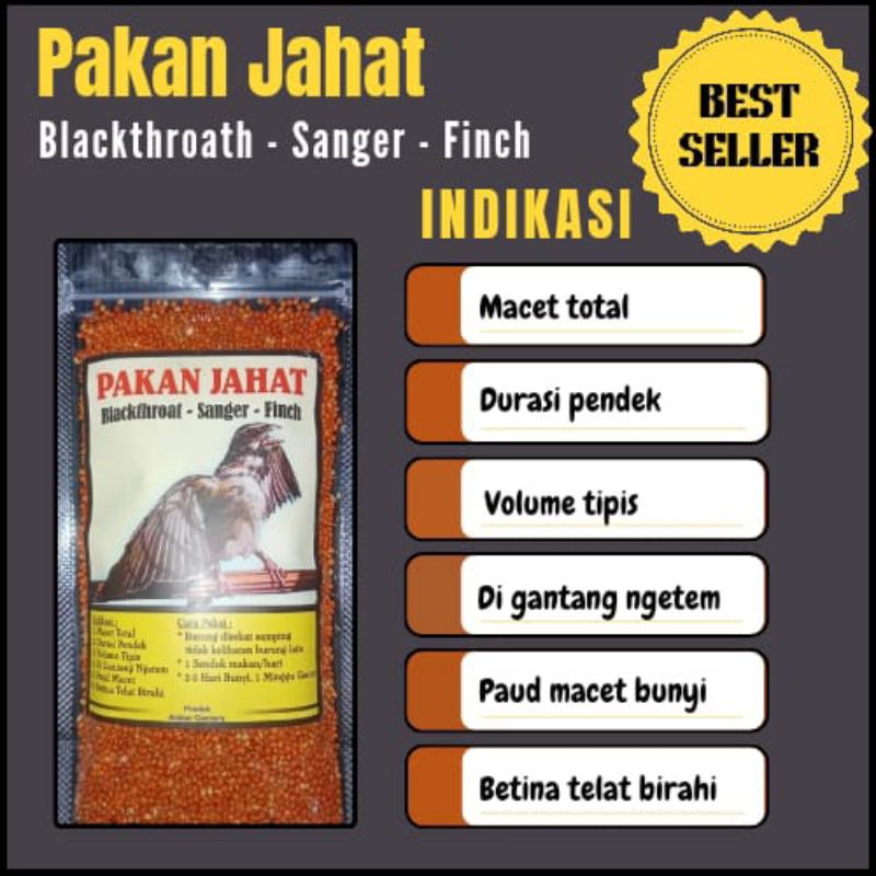 Pakan Jahat Blackthroat dan Sanger gacor