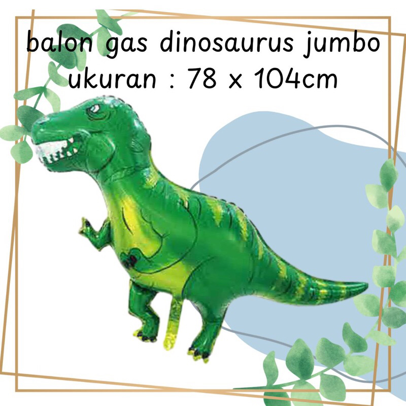 balon gas karakter dinosaurus jumbo