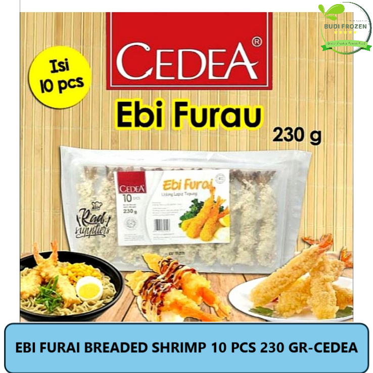 

EBI FURAI BREADED SHRIMP 10 PCS 230 GR - CEDEA