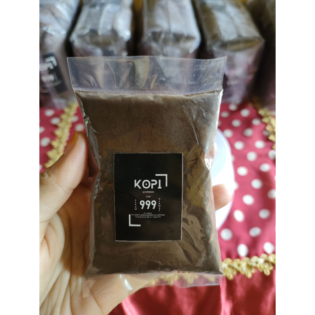 

Kopi Bubuk 50 gram | Kopi 999 Semendo | Asli dari Sumatera Selatan