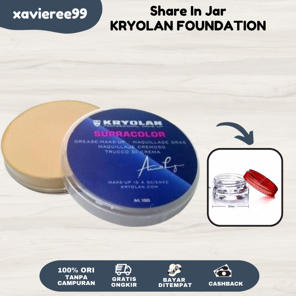 (Share in Jar) Kryolan Supracolor Foundation Crayolan Krayolan Share in Jar