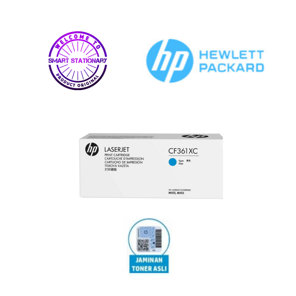 HP CF361XC High Yield Cyan Original Laserjet Toner Ink Cartridge
