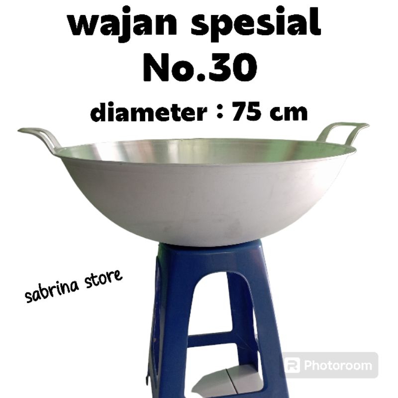 Wajan Kuali Kancah Besar Spesial No 30-36 Wajan Anti Lengket Bahan Cor Aluminium Tebal