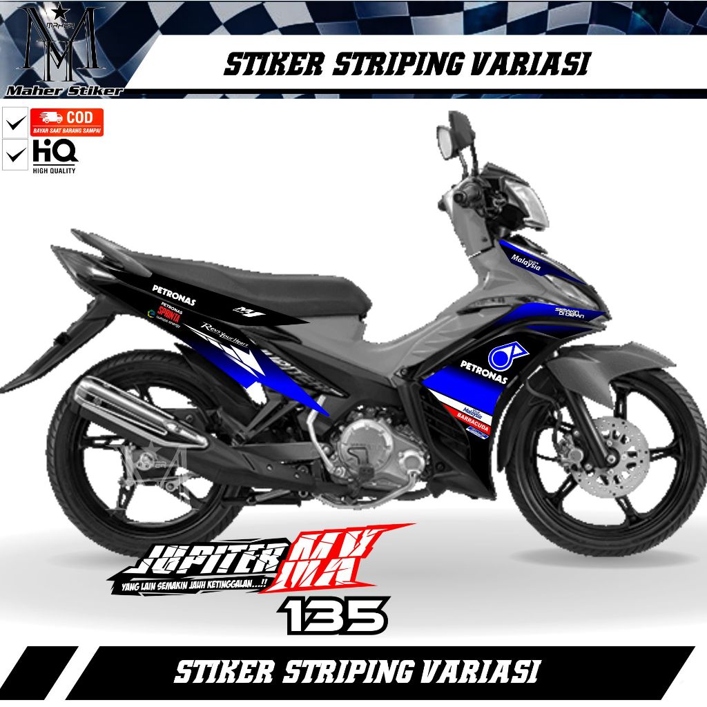 Striping Jupiter mx 135 Variasi Petronas