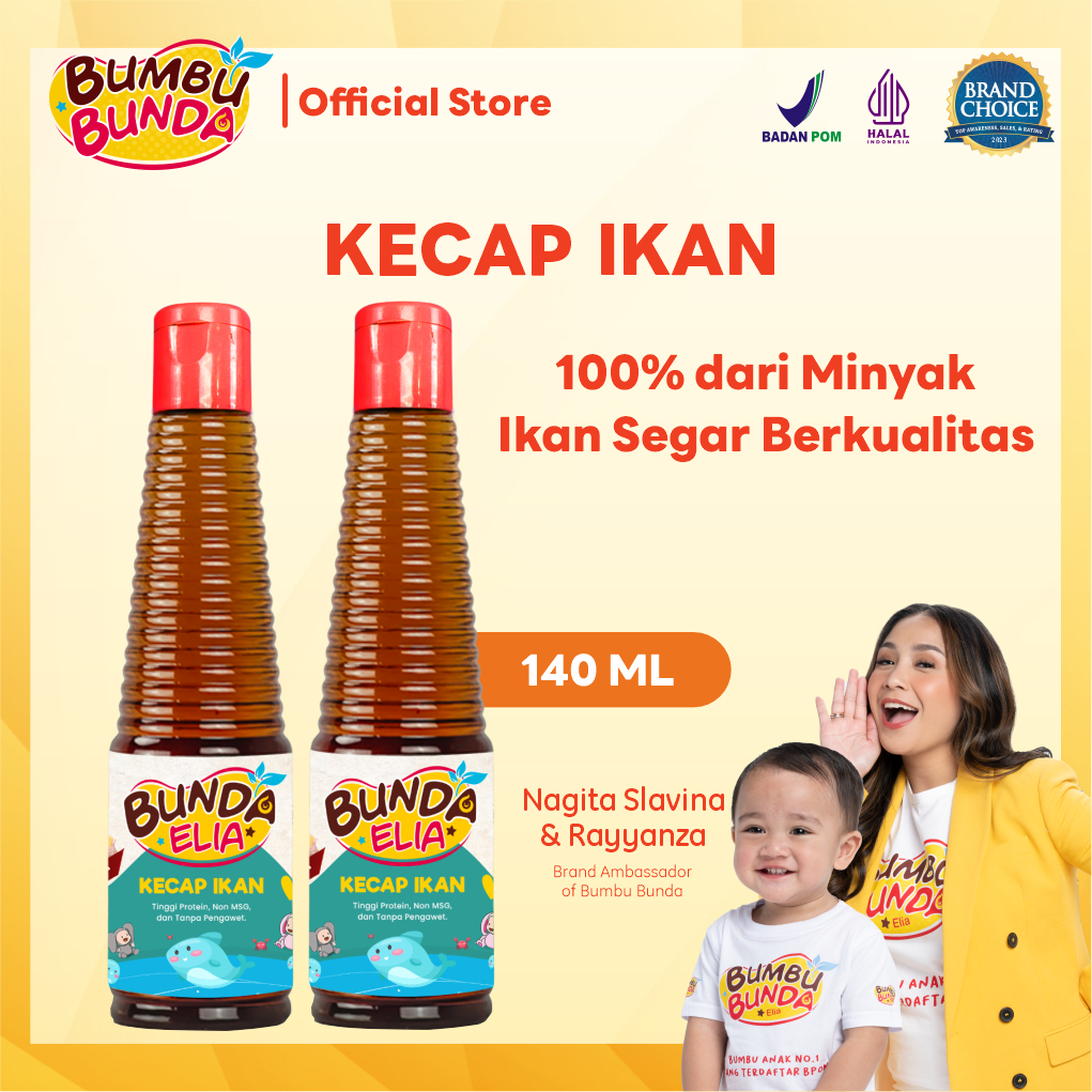 

Bumbu Bunda Elia Kecap Ikan Non MSG / Kecap MPASI / Kecap Anak /Kecap MPASI / Kecap Anak / Kecap Bayi / Kecap Ikan Halal