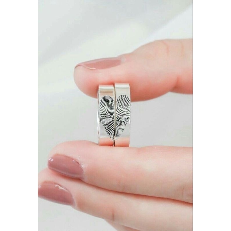 CINCIN SIDIK JARI LOVE CINCIN NIKAH CINCIN TUNANGAN CINCIN COUPLE CINCIN SILVER CINCIN 925 CINCIN PA